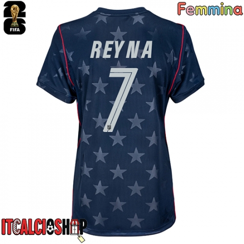 Stati Uniti Giovanni Reyna #7 Seconda Maglia Femmina Mondiali 2026 Manica Corta